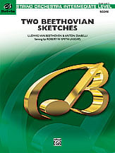 Two Beethovian Sketches Orchestra sheet music cover